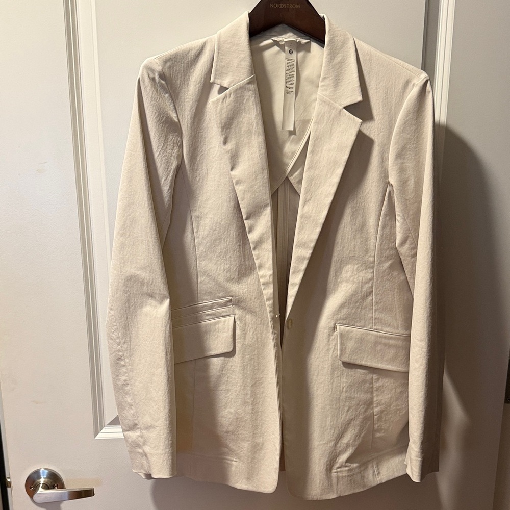 Lululemon Athletica Cream Blazer